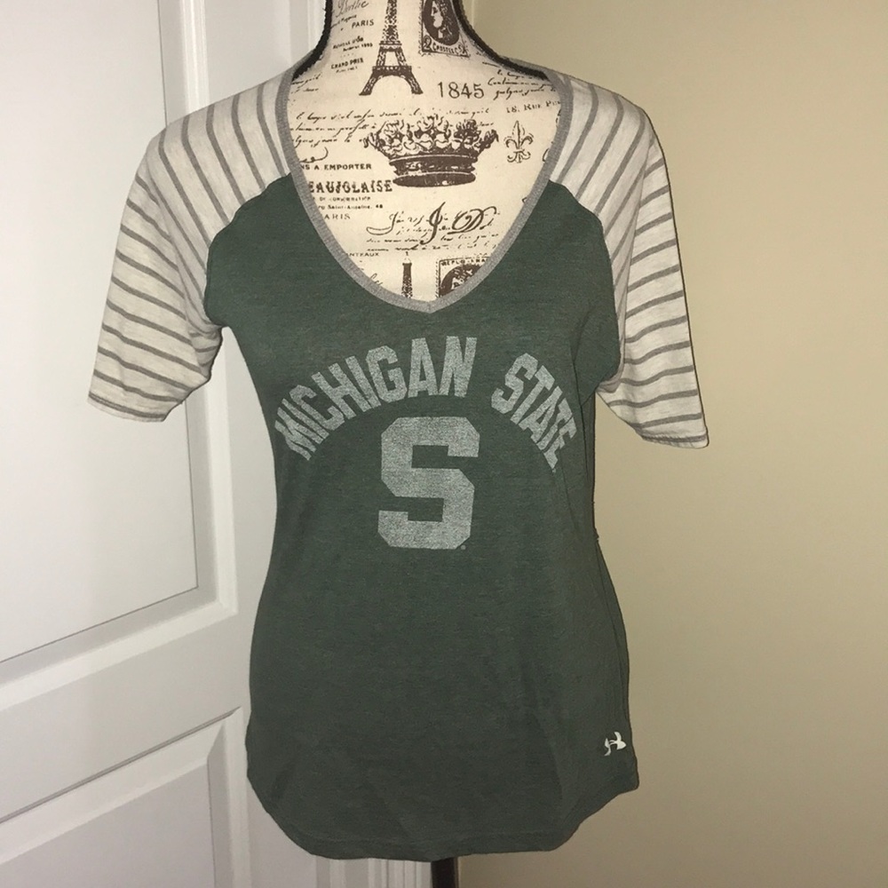 UNDER ARMOUR MSU SHORT SLEEVE